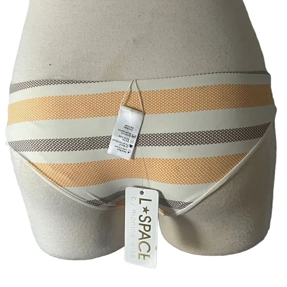 NWT L*Space Low Ride Cheeky Bikini Bottom Swimsuit Sz Small